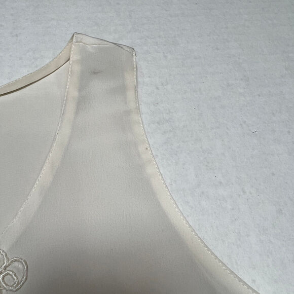 LOT OF TWO Vintage Impressions of California SIZE S Tank Top Blouse Black Ivory - Picture 9 of 11